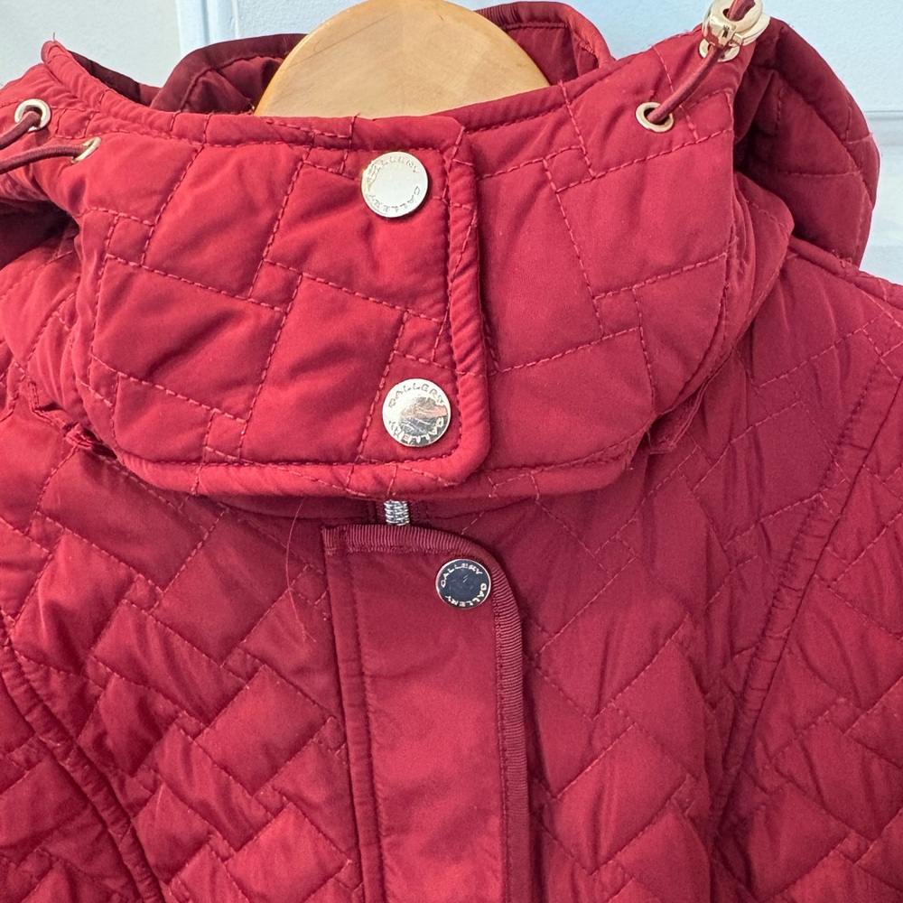Gallery Women's Quilted Red Coat Coat - Size Small - Picture 6 of 7